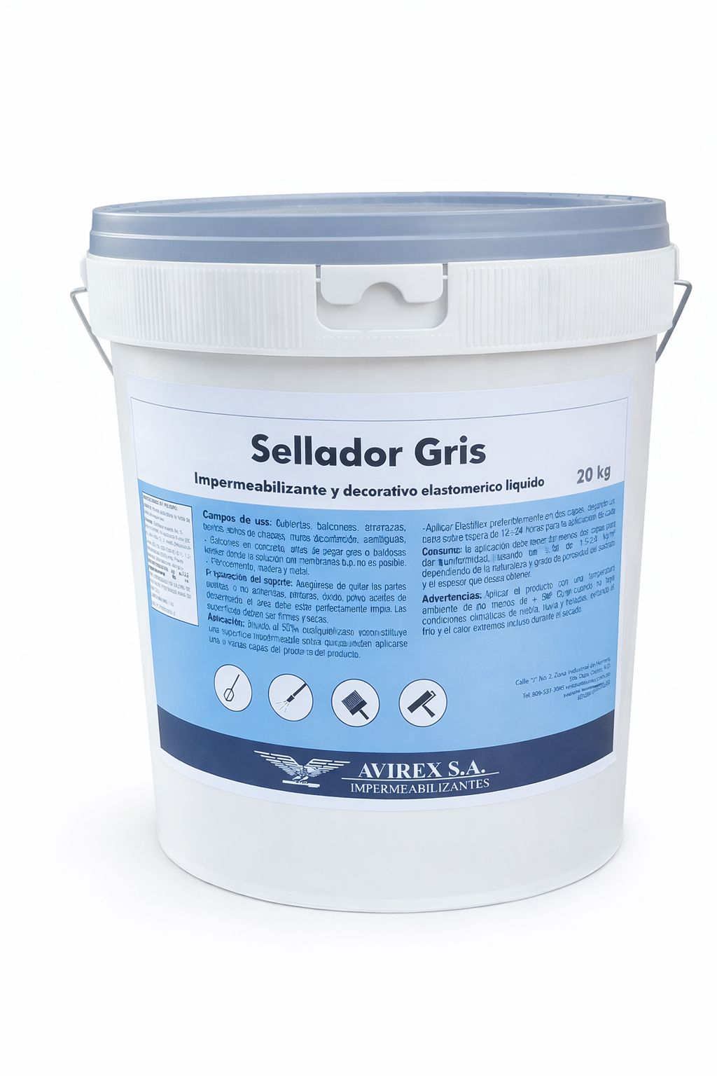 Sellador Gris Liso 20kg