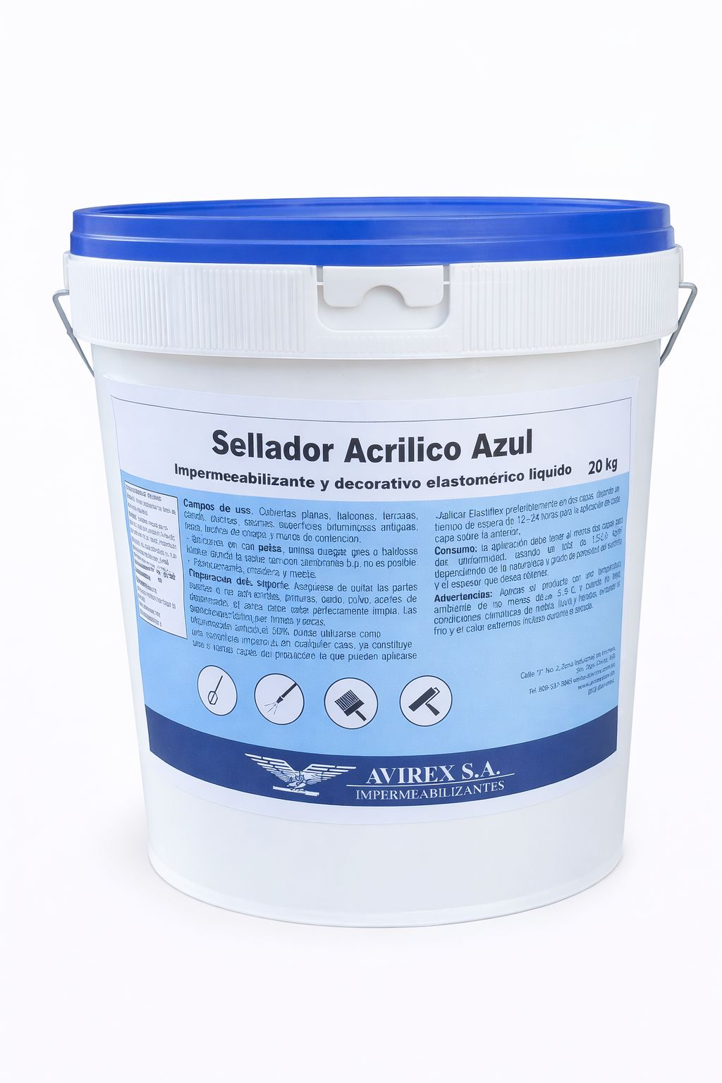 Sellador Acrilico Azul 20kg